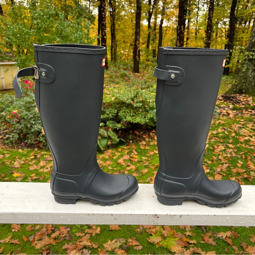Hunter Adjustable Back Tall Boot Size 5 - Picture 5 of 14